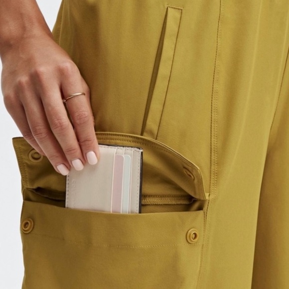 Fabletics Warm Olive Eleanor Cargo Track Pants - Picture 4 of 8